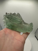 Fluorite Dragon Head Carving #19