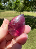 Pear Shape Candy Fluorite Cabochon #12