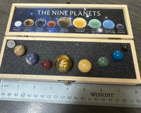The Nine Planets Crystal Ball Set with Wooden Box