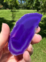 Dyed Purple Agate Slice #23