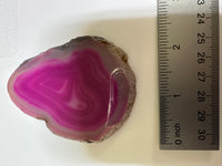 Dyed Pink Agate Slice #14
