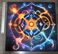 Bohemian Energy Fire Tarot/Altar Cloth