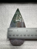 Ocean Jasper Polished Arrow Flame Freeform #2 – Green & Multicolor