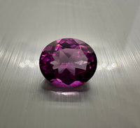 Raspberry Topaz 12x10mm Oval 6.5ct