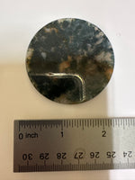 Moss Agate Polished Round Slice #38