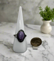 Natural Charoite Ring #1