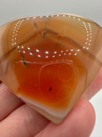 Carnelian Heart Palm Stone #8