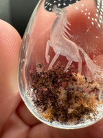 Beautiful Horse Garden Quartz Inner Scene Carving #3