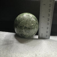 Natural Green Diopside Crystal Sphere 365g – Polished Green Gemstone #2