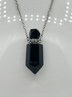 Black Obsidian Perfume/Essential Oil Bottle Necklace