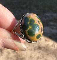 8th Vein Ocean Jasper S925 Sterling Silver Ring #9