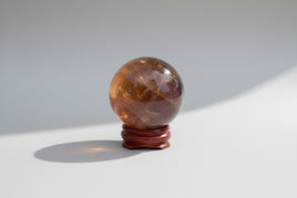 Yellow with Purple Fluorite Sphere #7