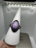 Natural Charoite Ring #1