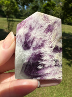 Feather Fluorite Free Form with Rainbows #3