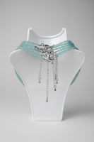 Natural 2mm Blue Topaz Necklaces