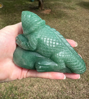 Green Aventurine Lizard Carving #1