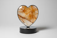 Heart Shape Fire Quartz LED Table Lamp