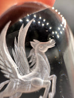 Beautiful Pegasus Garden Quartz Inner Scene Carving #4
