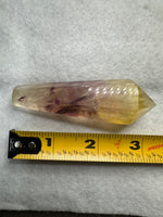 Carved Fluorite Scepter with Rainbows #8