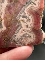 Natural Rhodochrosite Slab #10 – Pink Banded Collector Specimen