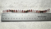 Multicolor and Metallic Iris Faceted Glass Bead Strand – Mixed Rondelle Beads for Jewelry Making