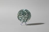 Moss Agate Polished Round Slice #22