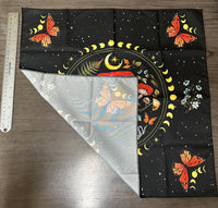 Mushroom & Butterfly Tarot/Altar Cloth