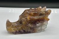 Rainbow Fluorite Dragon Head Carving #9 – 418g