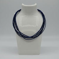 Natural 2mm Lapis Lazuli Faceted Necklaces