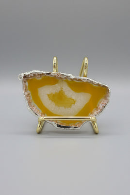 Yellow Agate Pendant (Dyed)