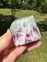 Feather Fluorite Free Form with Rainbow #8