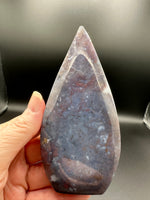 Ocean Jasper Polished Arrow Flame Freeform #1 Multicolor Patterning