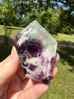 Feather Fluorite Free Form with Rainbow #9