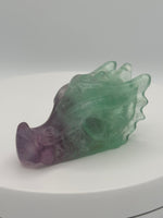 Fluorite Dragon Head Carving #5