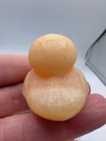 Carved Yellow Stone Duck #1