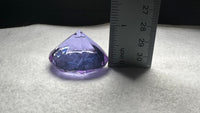 Purple Glass Gemstone Paperweight