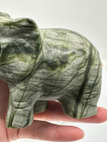 Nephrite Jade Carved Elephant #2