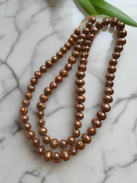 Bronze Freshwater Pearl Strand #3