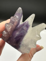 Rainbow Fluorite Dragon Head Carving #7 – 405g