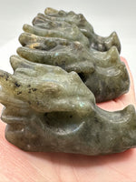 Labradorite Dragon Head Carvings