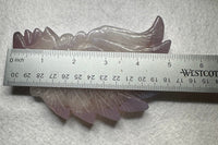 Druzy Dendrite Agate Geode Indigenous-Inspired Profile Headdress Carving #9