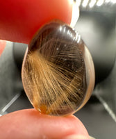 High Quality Gold Rutilated Quartz Teardrop