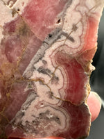 Natural Rhodochrosite Slab #10 – Pink Banded Collector Specimen