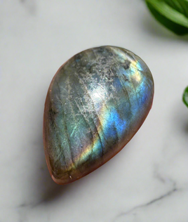 Pearshape Labradorite Cabochon 58a