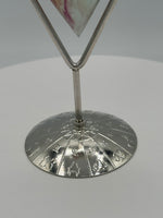 Rhombus Shaped Fluorite Carving with Stand #8