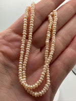 Peach Freshwater Pearl Strand #8