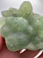 Prehnite mixed with Green Tourmaline Raw Specimen #3