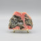 Natural Rhodochrosite Slab #15 – Rosy Pink Mineral Specimen with Dramatic Dark Matrix