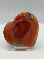 Carnelian Heart Palm Stone #7
