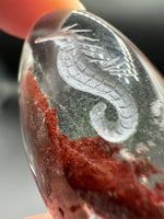 Beautiful Seahorse Garden Quartz Inner Scene Carving #8